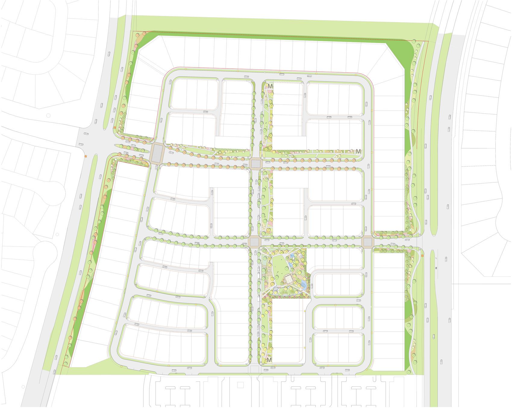 Parkland Square site plan