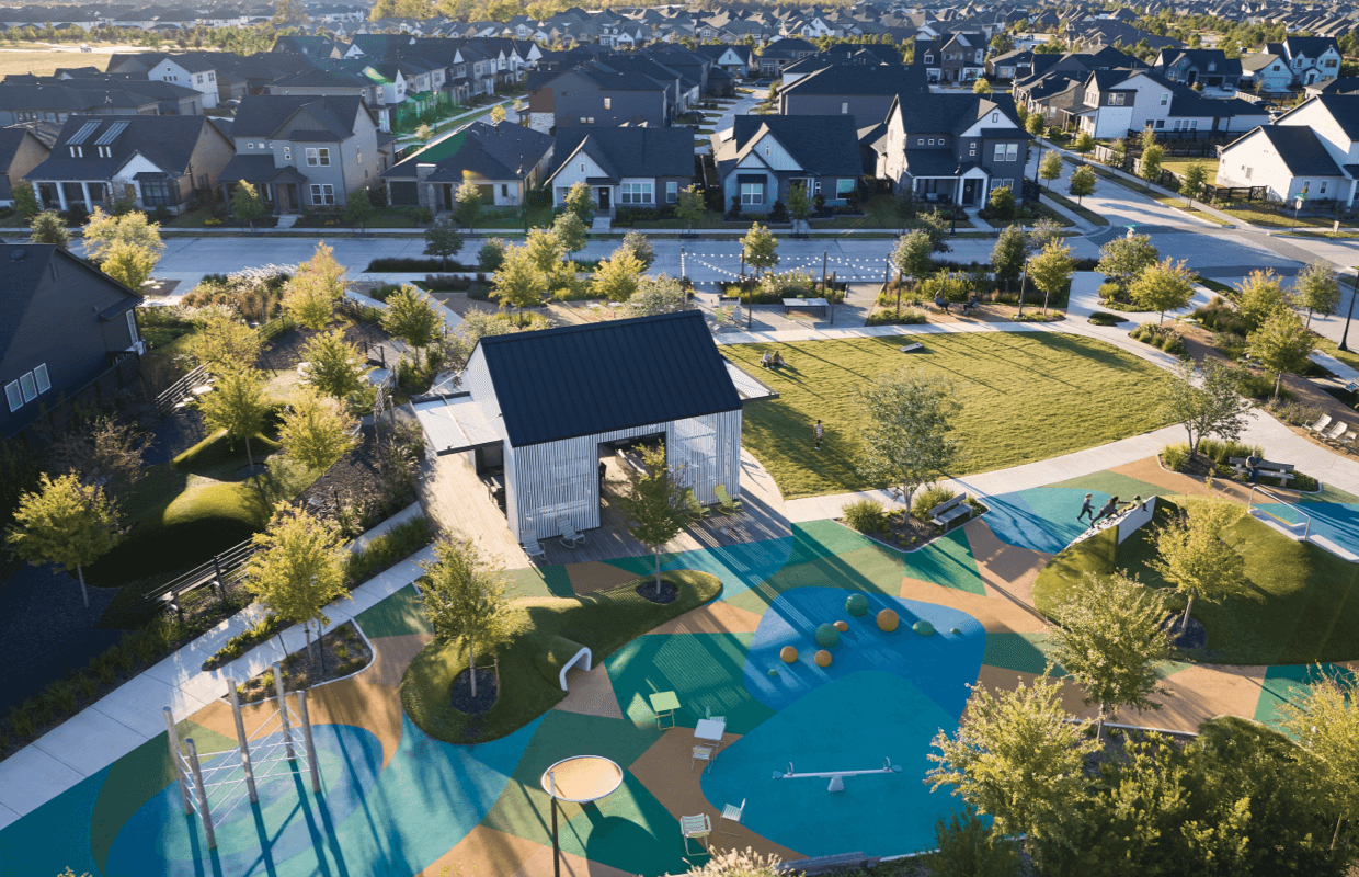 Bridgeland Celebration Park in Parkland Square